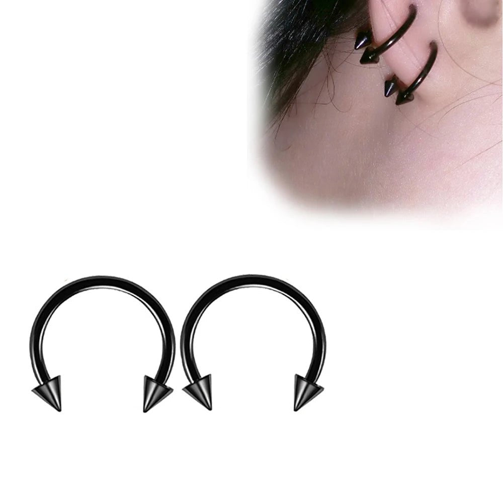 2Pcs Horseshoe Septum Ring Pack - AKAK BODYJEWELRY - ear - tunnel