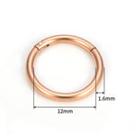 5pcs Ring stack Hinged Hoops Ear Weight (Only for Bundle Set) - AKAK BODYJEWELRY - ear - tunnel