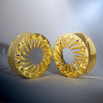 8K Gold King of the Desert l Ear Gauge Tunnels (2Pcs) - AKAK BODYJEWELRY - ear - tunnel