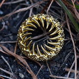 8K Gold King of the Desert l Ear Gauge Tunnels (2Pcs) - AKAK BODYJEWELRY - ear - tunnel