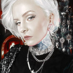 8K Stars Shining Zircon Ear Gauge Tunnel(2Pcs) - AKAK BODYJEWELRY - ear - tunnel