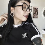 8K Stars Shining Zircon Ear Gauge Tunnel(2Pcs) - AKAK BODYJEWELRY - ear - tunnel