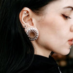 8K White Gold King of the Desert l Ear Gauge Tunnels (2Pcs) - AKAK BODYJEWELRY - ear - tunnel