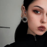 8K White Gold King of the Desert l Ear Gauge Tunnels (2Pcs) - AKAK BODYJEWELRY - ear - tunnel