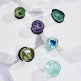 Abyssal Bloom | Handcrafted Liuli Glass Ear Plugs - AKAK BODYJEWELRY - ear - tunnel