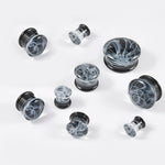 Abyssal Bloom | Handcrafted Liuli Glass Ear Plugs - AKAK BODYJEWELRY - ear - tunnel