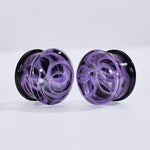 Abyssal Bloom | Handcrafted Liuli Glass Ear Plugs - AKAK BODYJEWELRY - ear - tunnel
