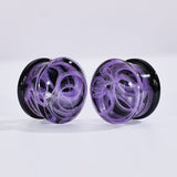 Abyssal Bloom | Handcrafted Liuli Glass Ear Plugs - AKAK BODYJEWELRY - ear - tunnel