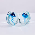 Abyssal Bloom|Blue Sea bloom Plug (2Pcs) - AKAK BODYJEWELRY - ear - tunnel