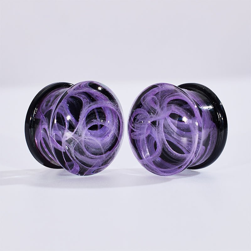 Abyssal Bloom|Eclipse Mist Plug (2Pcs) - AKAK BODYJEWELRY - ear - tunnel