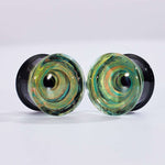 Abyssal Bloom|Verdant Stroke Plug (2Pcs) - AKAK BODYJEWELRY - ear - tunnel