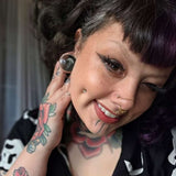 Abyssal Bloom|White Sea bloom Plug (2Pcs) - AKAK BODYJEWELRY - ear - tunnel