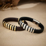 AKAK S925 Silver Moissanite Hustle Leather Bracelet - AKAK BODYJEWELRY - ear - tunnel