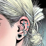 AKAK Titanium Love Ear Tunnel Plug (2Pcs) - AKAK BODYJEWELRY - ear - tunnel