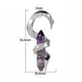 Amethyst helix Ear Weight 2Pcs - AKAK BODYJEWELRY - ear - tunnel