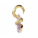 Amethyst helix Ear Weight 2Pcs - AKAK BODYJEWELRY - ear - tunnel