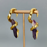 Amethyst helix Ear Weight 2Pcs - AKAK BODYJEWELRY - ear - tunnel