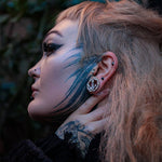 Anchor of Ocean Moissanite 14K Ear Gauge Tunnel (2Pcs) - AKAK BODYJEWELRY - ear - tunnel