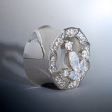 Anchor of Ocean Moissanite 14K Ear Gauge Tunnel (2Pcs) - AKAK BODYJEWELRY - ear - tunnel