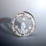 Anchor of Ocean Moissanite 14K Ear Gauge Tunnel (2Pcs) - AKAK BODYJEWELRY - ear - tunnel