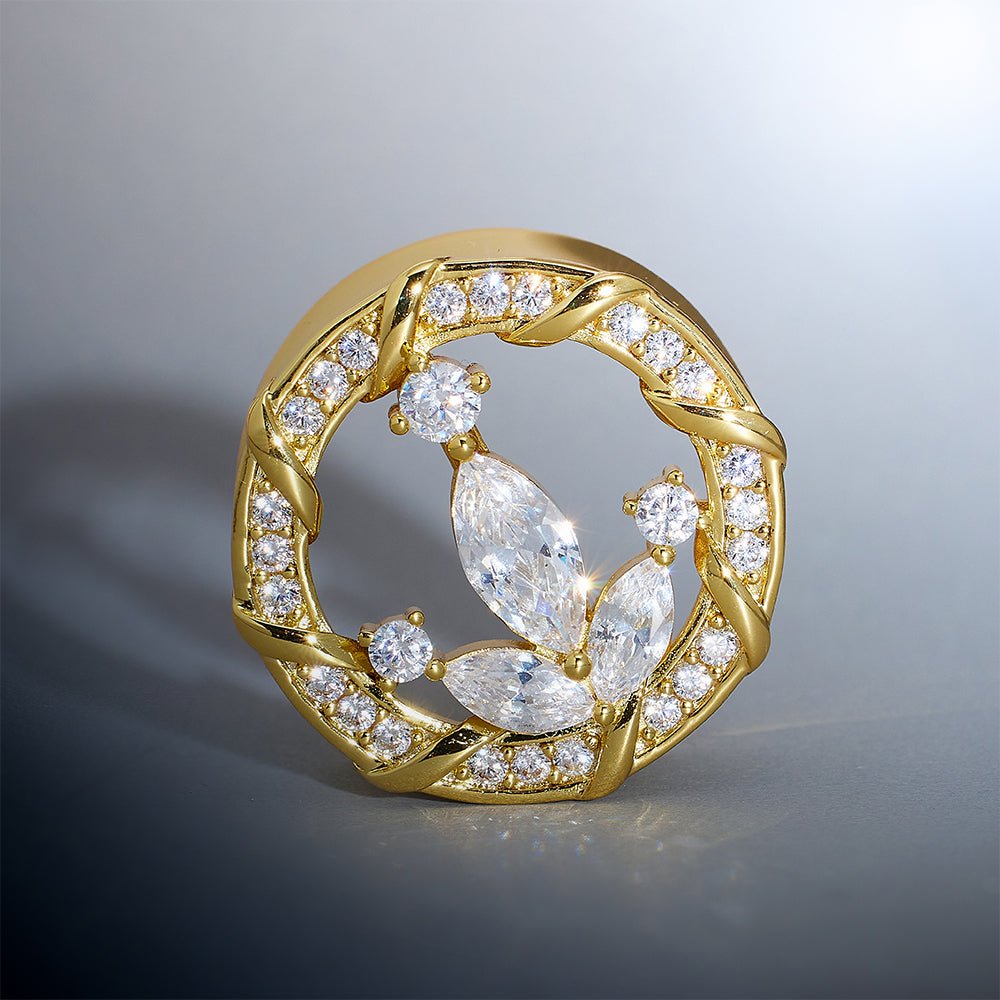 Anchor of Ocean Moissanite S925 Silver Ear Gauge Tunnel (2Pcs) - AKAK BODYJEWELRY - ear - tunnel