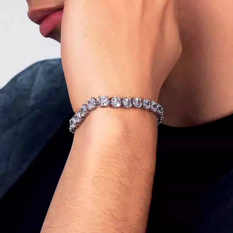 Big Multicolor Zircon Tennis Bracelet - AKAK BODYJEWELRY - ear - tunnel