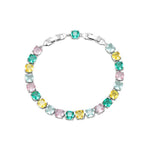 Big Multicolor Zircon Tennis Bracelet - AKAK BODYJEWELRY - ear - tunnel