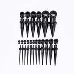 Black Multicolor Spike Ear Stretching Kit 36Pcs - AKAK BODYJEWELRY - ear - tunnel