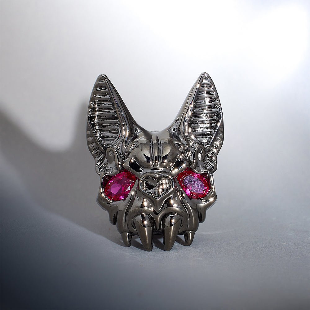 Bloody Bat Zircon Tungsten Steel Plug(2Pcs) - AKAK BODYJEWELRY - ear - tunnel