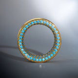 Blue Zircon 8K Stars Shining Tunnel (2Pcs) - AKAK BODYJEWELRY - ear - tunnel