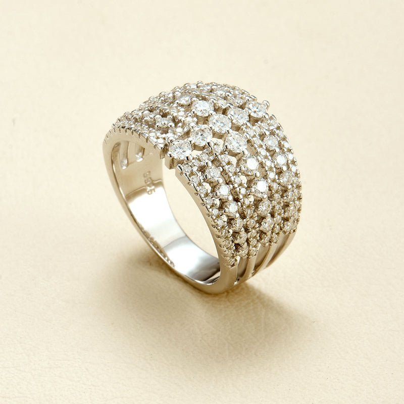 Celestial Path Moissanite S925 Silver Ring - AKAK BODYJEWELRY - ear - tunnel