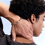 Colorful Zircon & Shell Bead Bracelet - AKAK BODYJEWELRY - ear - tunnel