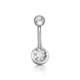 Czech Crystal Brow Barbell 1pc - AKAK BODYJEWELRY - ear - tunnel