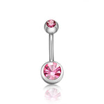 Czech Crystal Brow Barbell 1pc - AKAK BODYJEWELRY - ear - tunnel