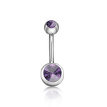 Czech Crystal Brow Barbell 1pc - AKAK BODYJEWELRY - ear - tunnel