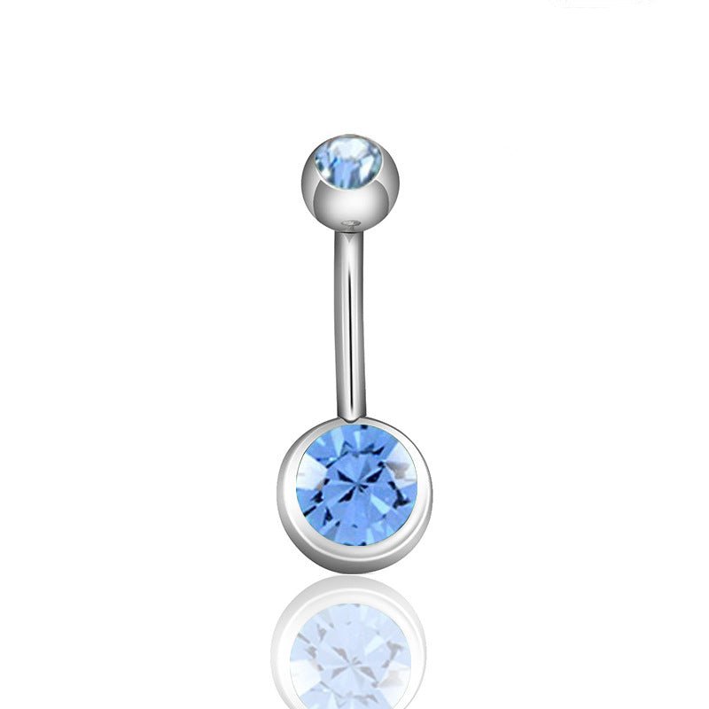 Czech Crystal Brow Barbell 1pc - AKAK BODYJEWELRY - ear - tunnel