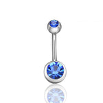 Czech Crystal Brow Barbell 1pc - AKAK BODYJEWELRY - ear - tunnel