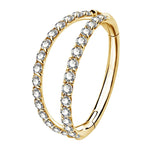 Dazzling Double Row Nose Piercing - AKAK BODYJEWELRY - ear - tunnel