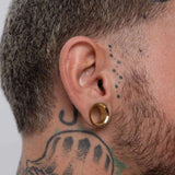 Double Flare Threaded Ear Stainless steel Ear Gauge Tunnels 2Pcs - AKAK BODYJEWELRY - ear - tunnel