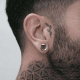 Double Flare Threaded Ear Stainless steel Ear Gauge Tunnels 2Pcs - AKAK BODYJEWELRY - ear - tunnel