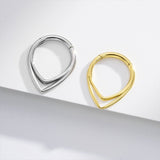 Double Ring Hinged Nose Piercing - AKAK BODYJEWELRY - ear - tunnel