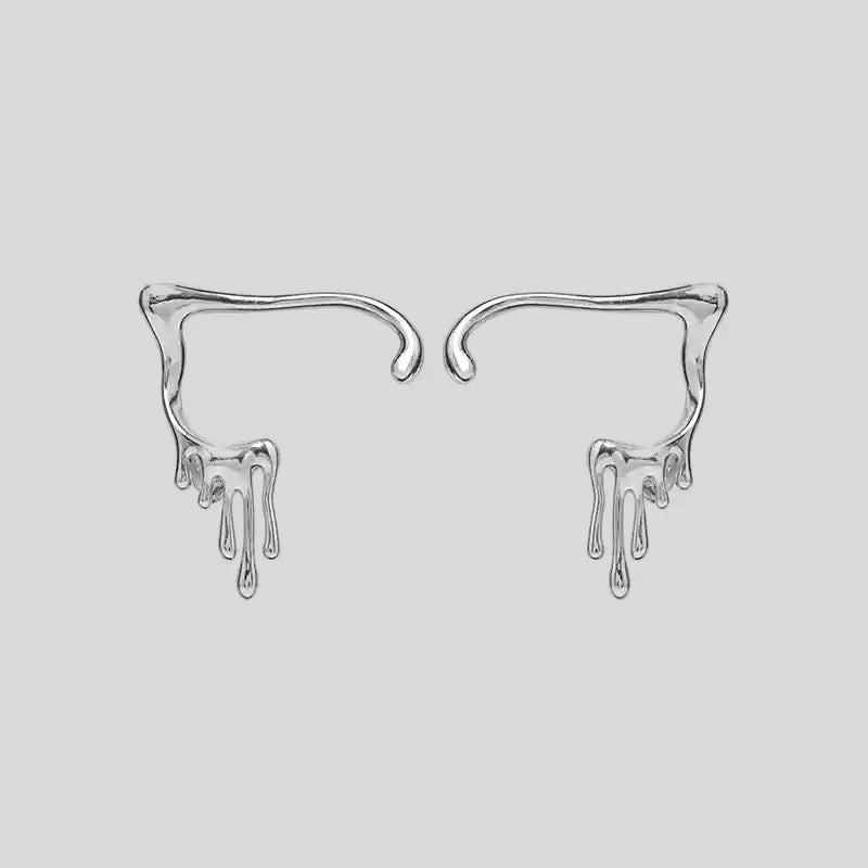 Dripping Wax Ear Cuff - AKAK BODYJEWELRY - ear - tunnel