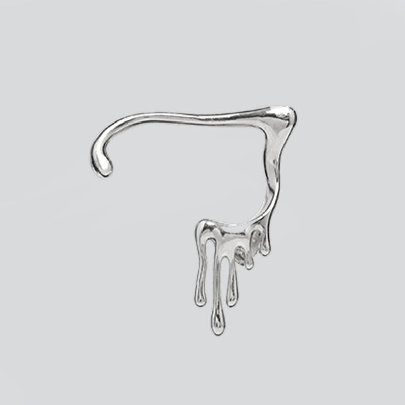 Dripping Wax Ear Cuff - AKAK BODYJEWELRY - ear - tunnel