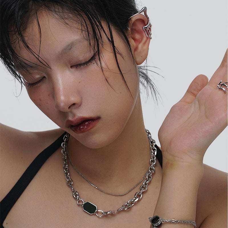 Dripping Wax Ear Cuff - AKAK BODYJEWELRY - ear - tunnel