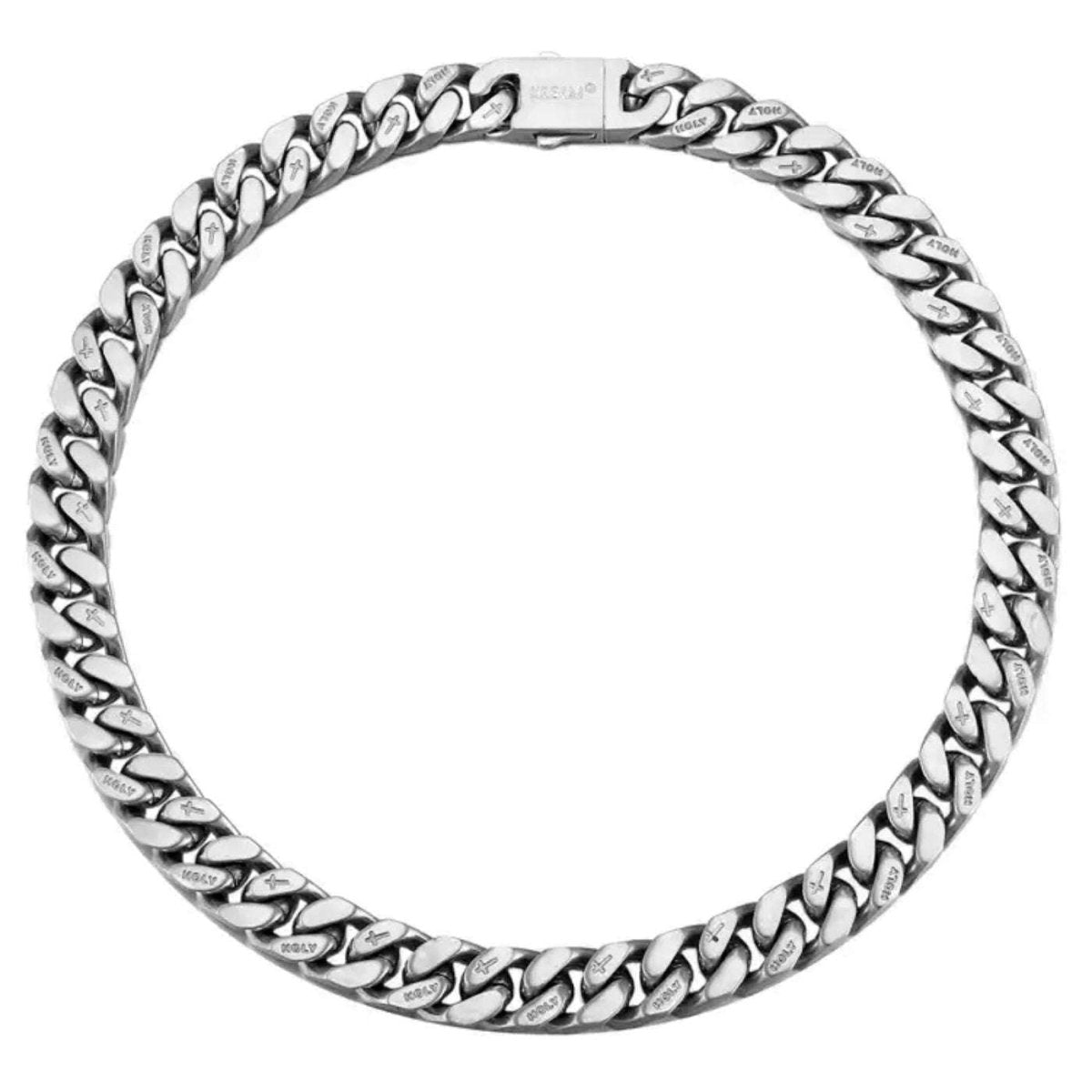 Dual Face Cuban Gothic Chain Necklace - AKAK BODYJEWELRY - ear - tunnel