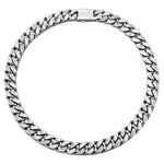 Dual Face Cuban Gothic Chain Necklace - AKAK BODYJEWELRY - ear - tunnel