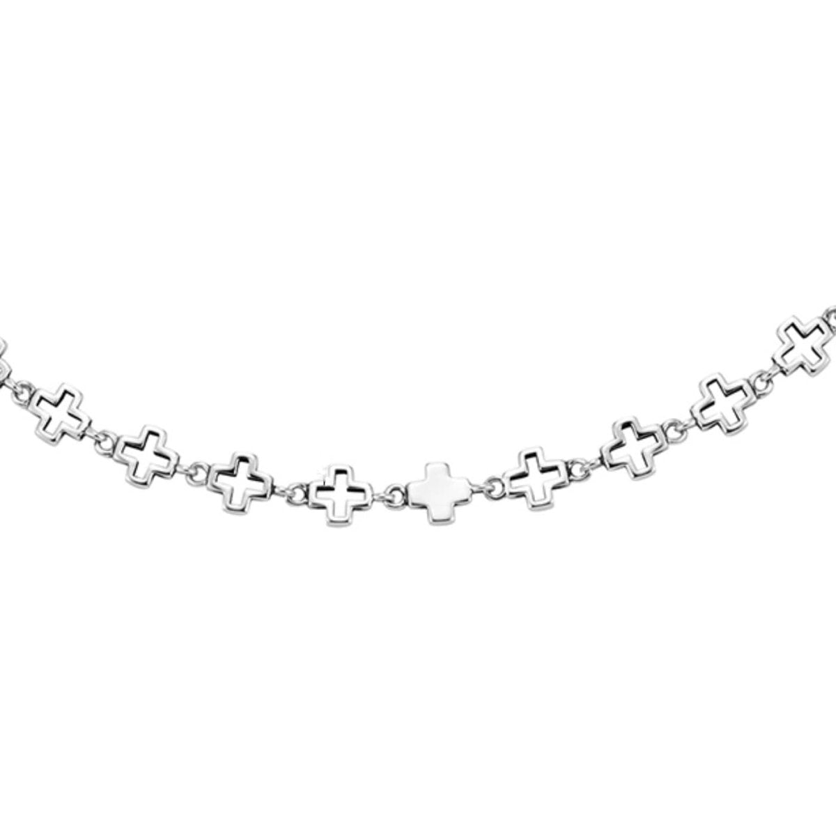 Eternal Cross Mosaic Chain Necklace - AKAK BODYJEWELRY - ear - tunnel