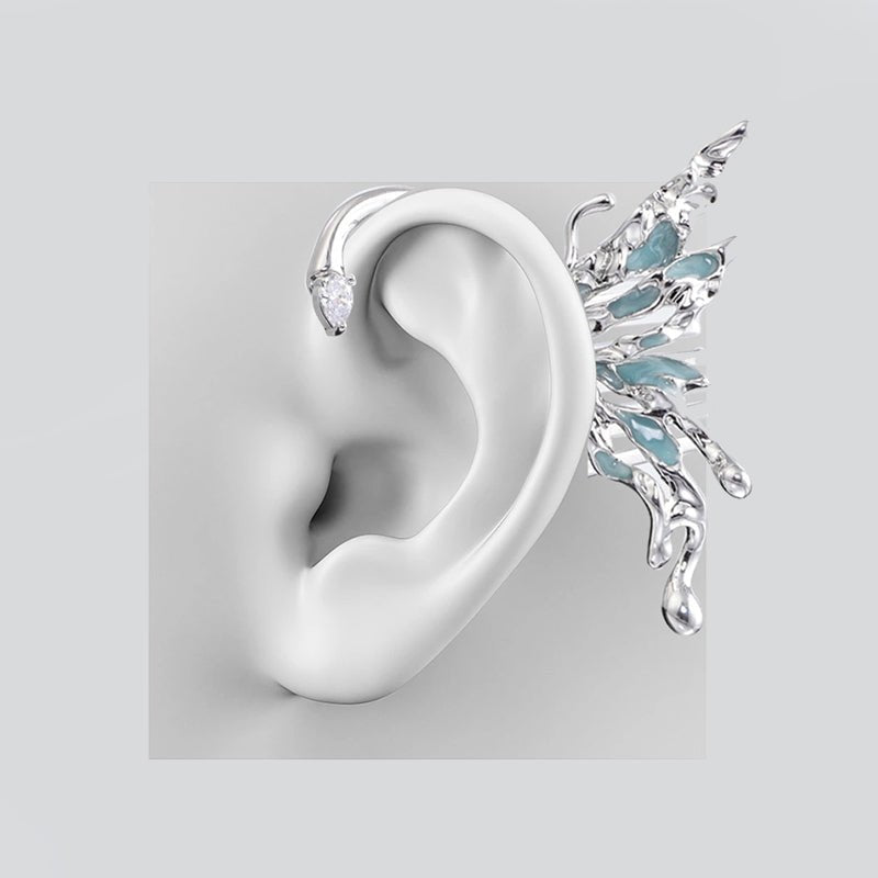Ethereal Butterfly Ear Cuff - AKAK BODYJEWELRY - ear - tunnel