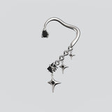 Forbidden Star Ear Cuff - AKAK BODYJEWELRY - ear - tunnel