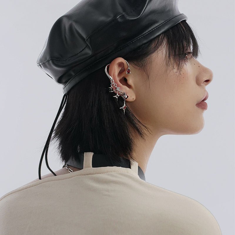 Forbidden Star Ear Cuff - AKAK BODYJEWELRY - ear - tunnel